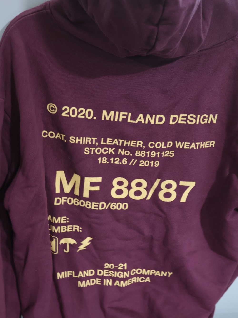 Mifland Design Burgundy Sweatsuit Set Hoodie & Joggers